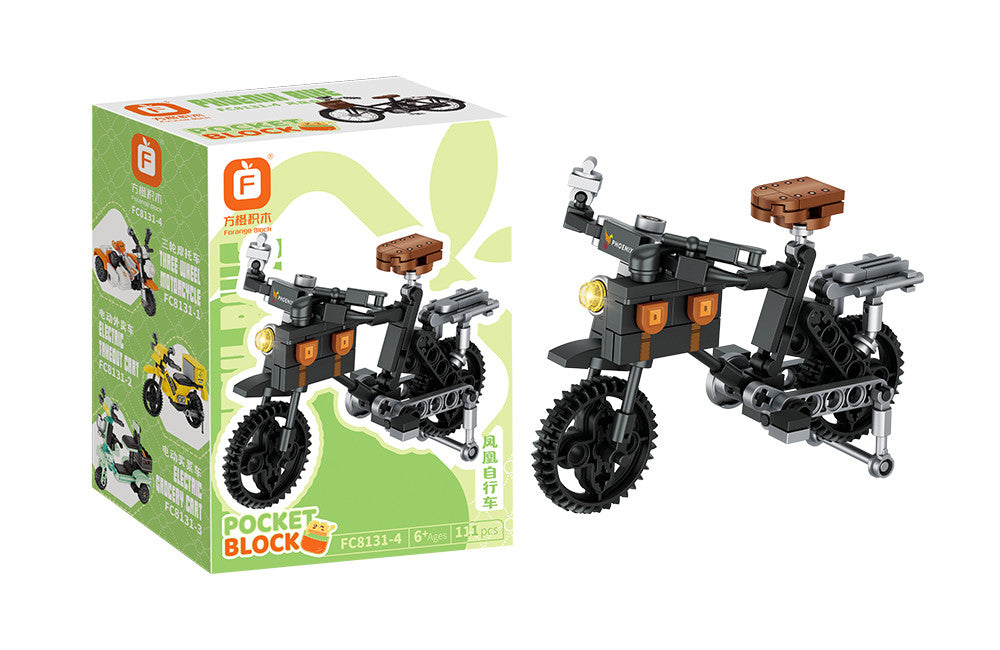 Jookids Mini Bicycle Building Blocks Set | 111 Pieces | STEM Toy for Kids 6+