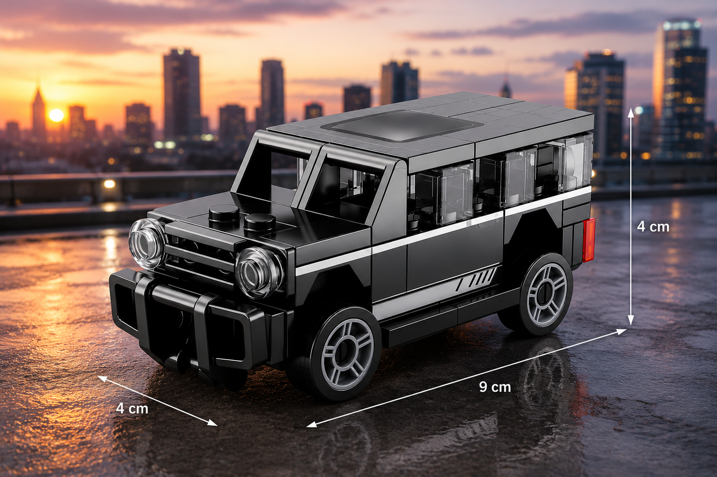 Jookids Pull-Back Building Block SUV – 63 Pieces DIY Construction Toy Vehicle | Off-Road Adventure Model | 9 cm | Ages 6+