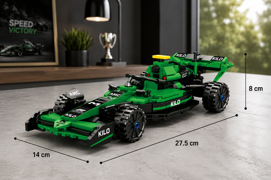 Jookids Formula Racing Car Building Blocks – 305 Pieces Pull-Back Construction Toy | DIY Formula Car Model Kit | STEM Educational Toy for Kids 6+