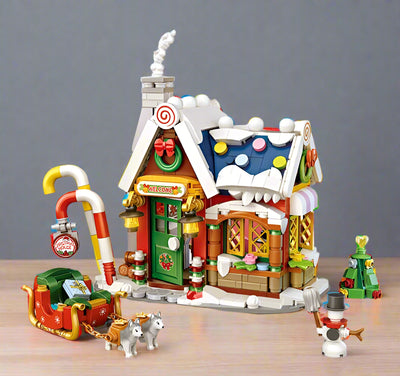Colorful construction blocks set for creative building play