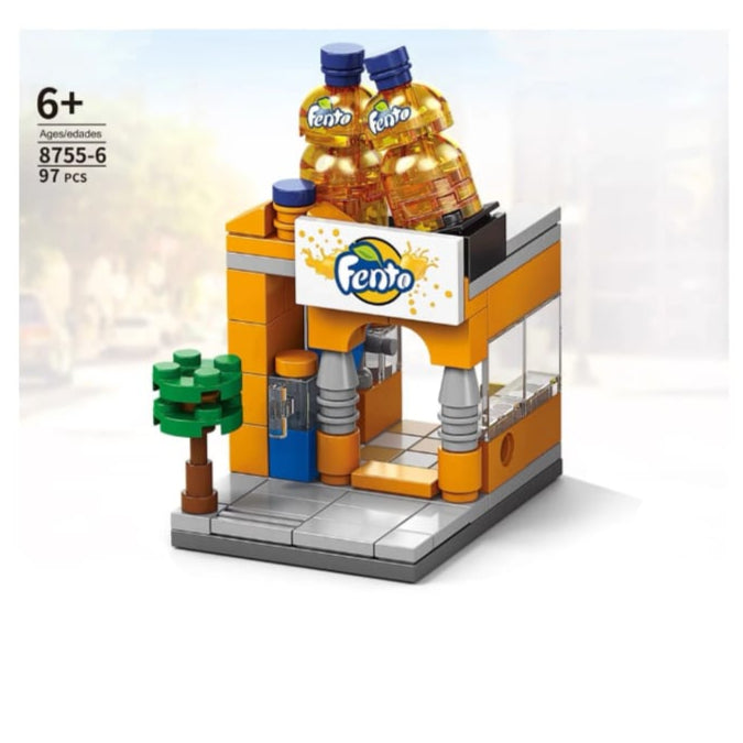 "Child Playing with 91-Piece Factory Blocks Set – Bingo Fanta"