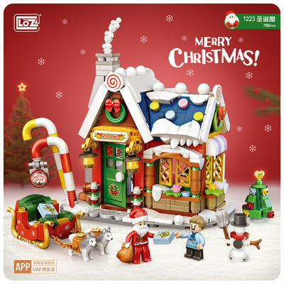 LOZ Christmas House Building Block Set – 788 Pcs Festive Holiday Toy