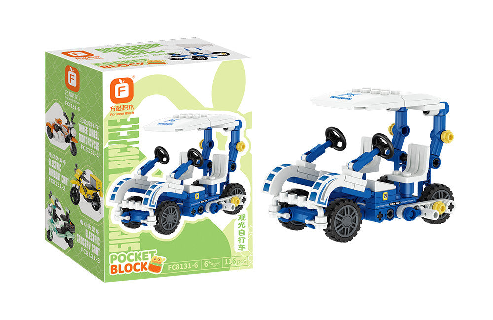 Jookids Mini Golf Cart Building Blocks Set | 116 Pieces | STEM Toy for Kids 6+