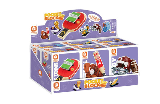 Jookids Pocket Block Sports Series Mini Building Blocks – Collectible DIY Construction Toy for Kids & Adults