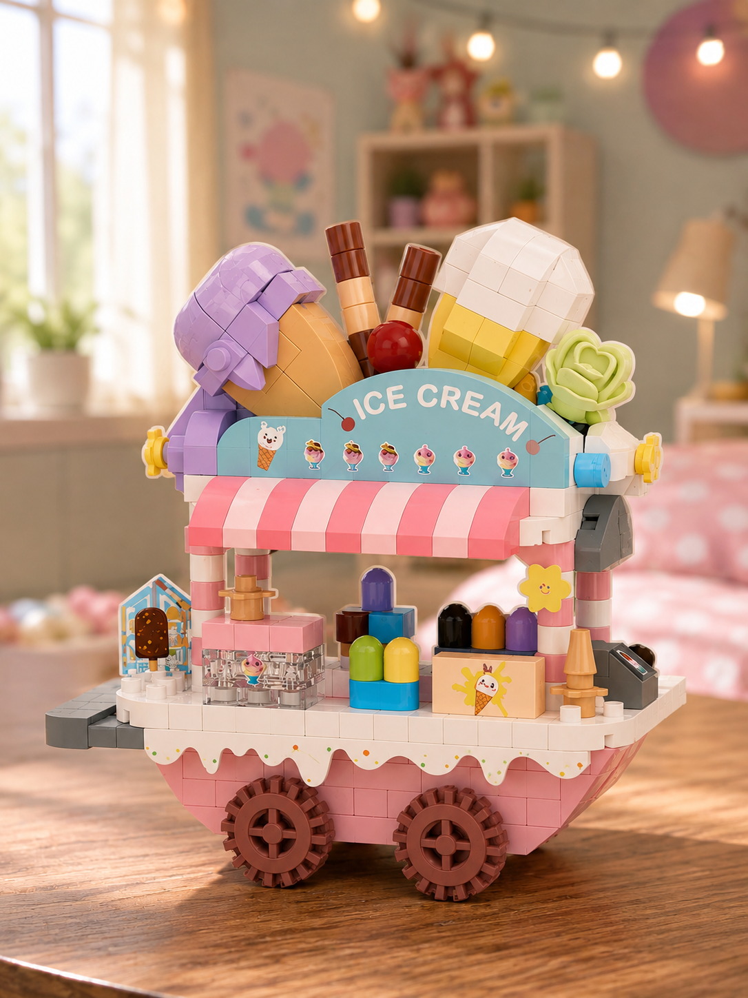 Jookids Ice Cream Vending Cart Building Blocks Toy – 358 PCS