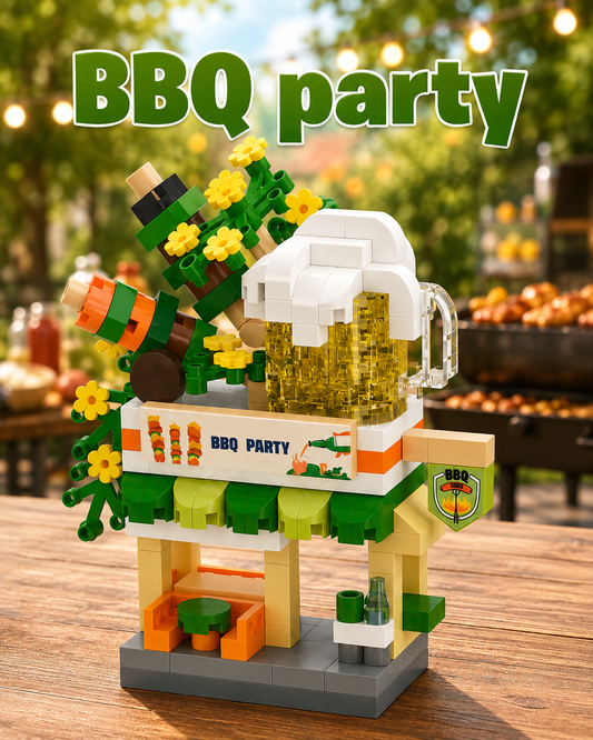 Jookids DIY BBQ Party Building Blocks – 276 Pcs Creative BBQ Restaurant Construction Set for Kids