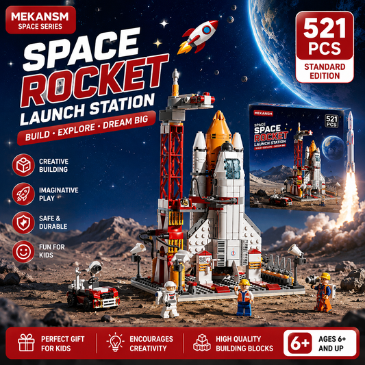 Jookids Space Rocket Launch Building Blocks Set 521 PCS