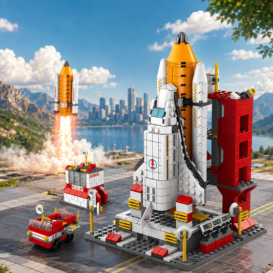Jookids Space Rocket Launch Building Blocks Set 521 PCS