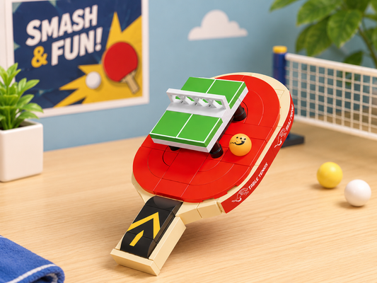 Jookids Pocket Block Table Tennis Mini Building Blocks Set – DIY Sports Construction Toy for Kids & Adults (106 Pieces)