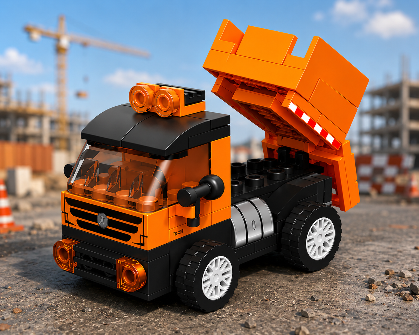 Jookids Engineering Dump Truck Building Blocks Toy – 88 Pieces Construction Vehicle Brick Set for Kids Ages 6+