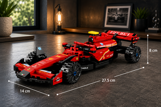 Jookids Formula Racing Car Building Blocks – 289 Pieces Pull-Back Construction Toy | DIY F1 Race Car Model | STEM Educational Toy for Kids 6+
