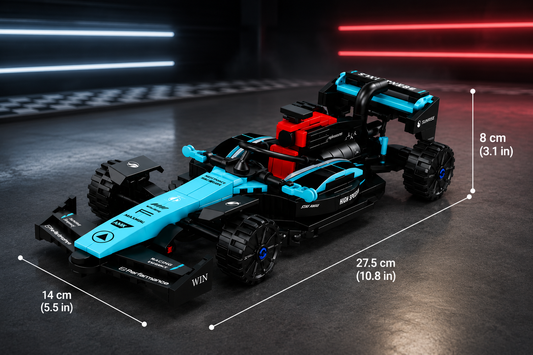 Jookids Formula 1 Racing Car Building Blocks – 301 Pieces Pull-Back Construction Toy | DIY Formula Car Model Kit | STEM Educational Toy for Kids 6+