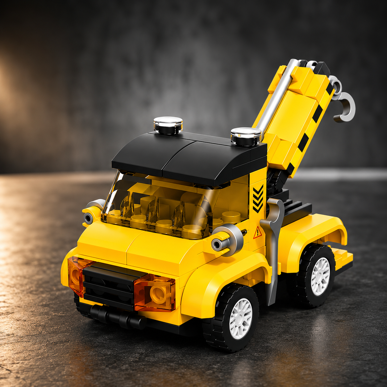Jookids Pocket Block Tow Truck Building Set – 94 Pieces Pull Back Recovery Vehicle Toy for Kids Ages 6+