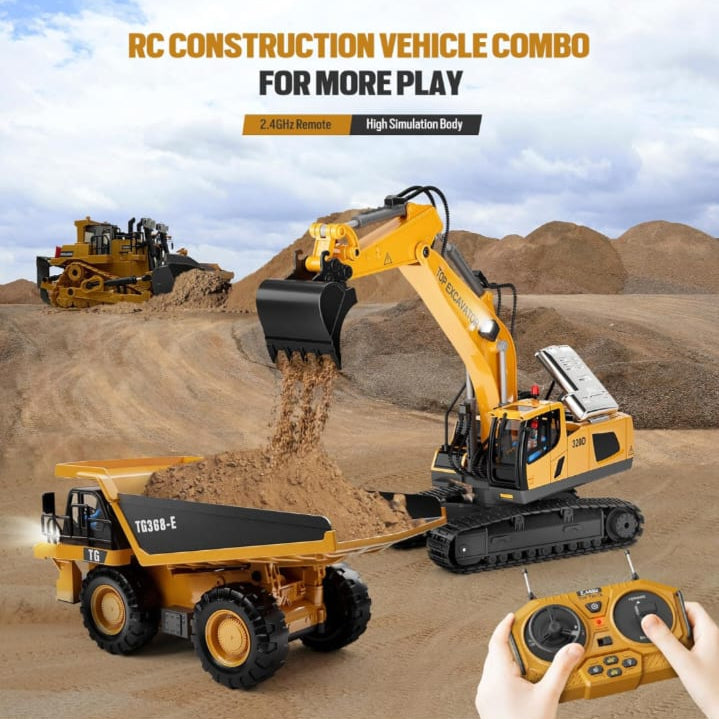 Remote Control Construction Truck for Boys Aged 3-12 – Jookids RC Toy"