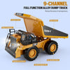 Jookids RC Dump Truck Toy for Kids – 9 Channel Remote Control Construction Vehicle"