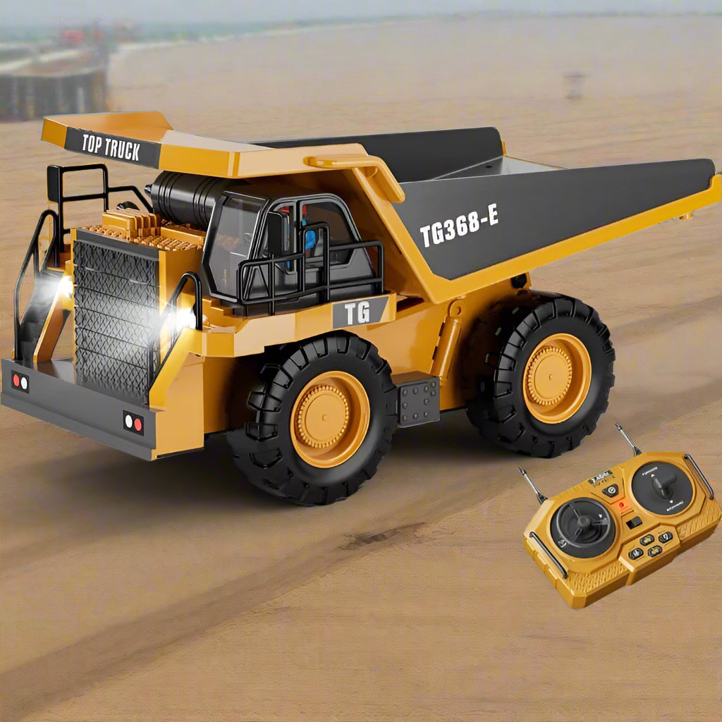 Toy Dump Truck with Rechargeable Batteries and Lights – Jookids"
