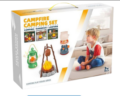Children's Campfire Camping Playset - 20 Piece Outdoor Adventure Toy Set