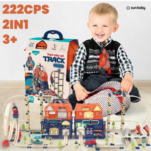 "JooKidz 191 PCS city train track toy for toddlers and kids"

