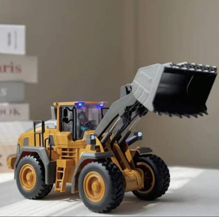 9-channel RC construction vehicle truck toy

