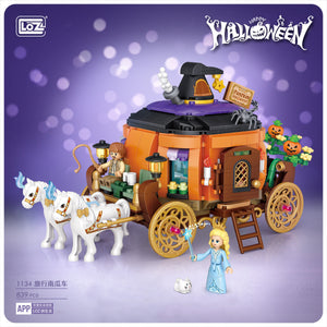 Halloween Pumpkin Carriage Building Block Set – 839 Pcs Fairy Tale Theme by LOZ