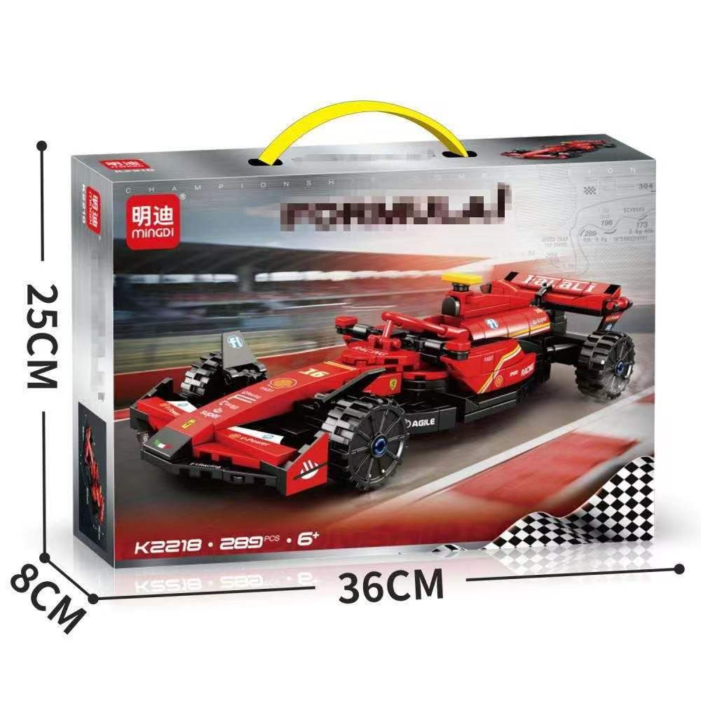 Jookids Formula Racing Car Building Blocks – 289 Pieces Pull-Back Construction Toy | DIY F1 Race Car Model | STEM Educational Toy for Kids 6+